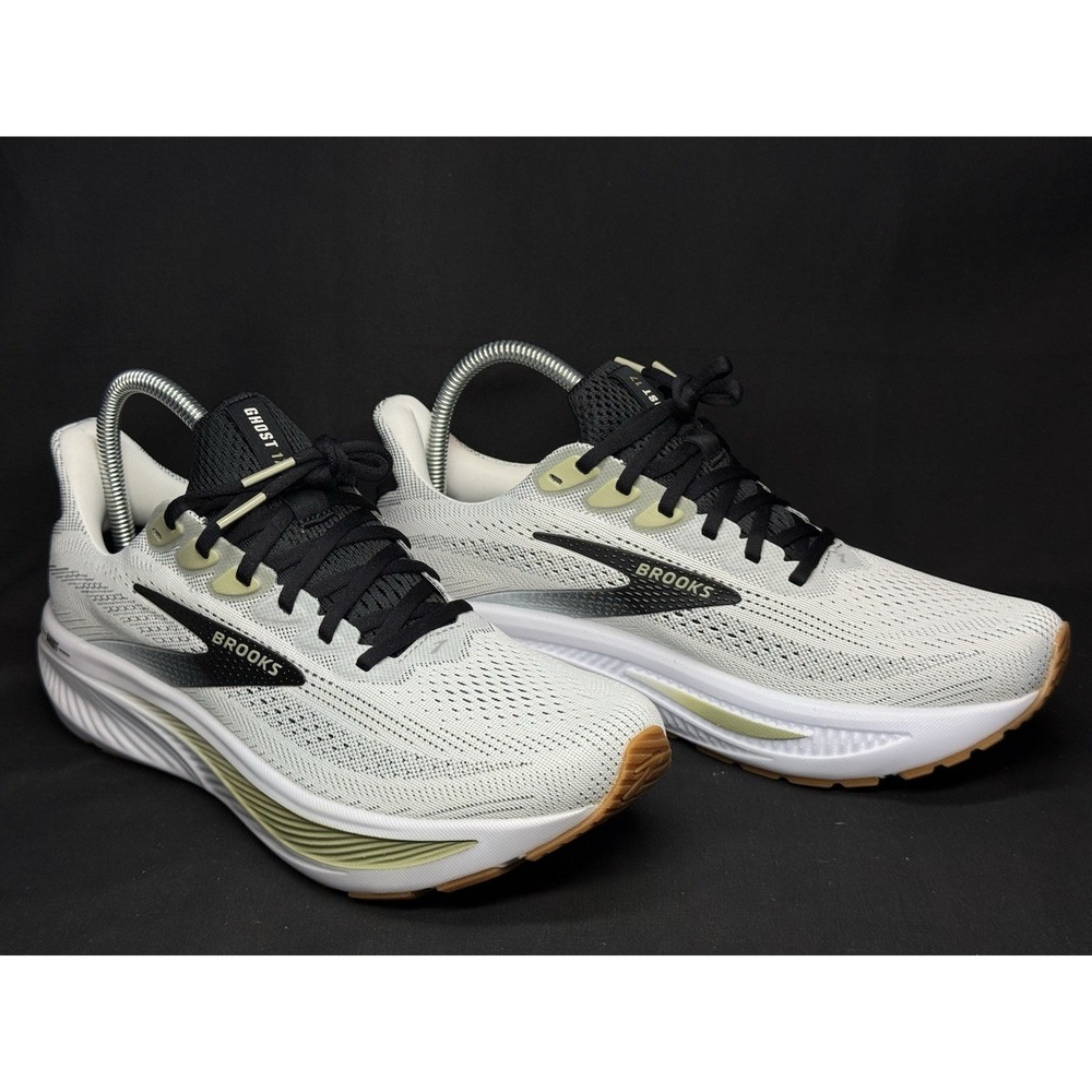 Unisex M9 - Brooks Ghost 17 White Black Tea NEW Run/Walk Neutral